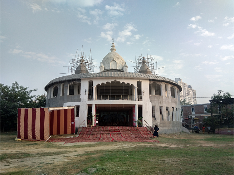 Temple structure as on Oct 2020